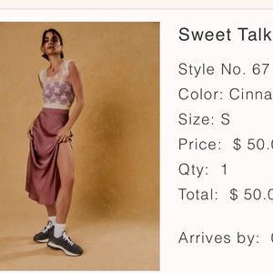 Free People Sweet Talker Half Slip - Cinnamon Rose